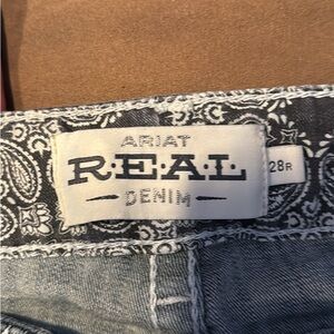 Ariat REAL Denim Jeans with Paisley Waistband